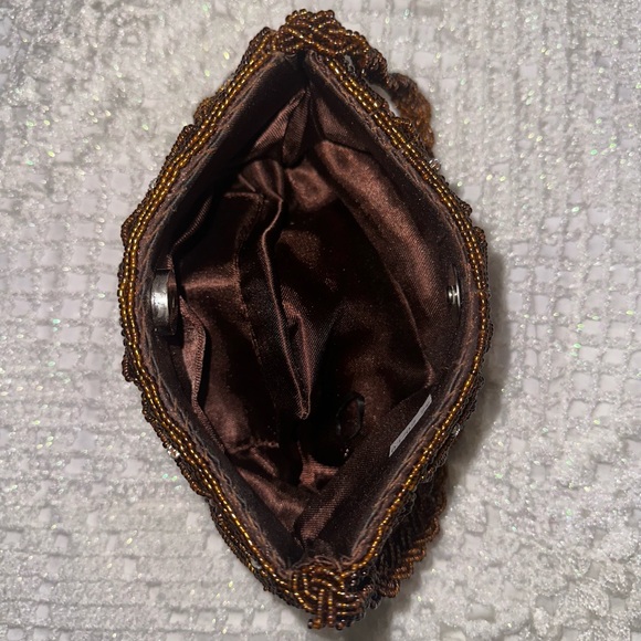 Vintage Beaded Brown Mini Bag - Picture 4 of 5